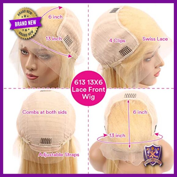 Amazon.com : Odored 30 Inch Deep Wave Lace Front Wigs Human  30 Inch Human Hair Lace Front Wig 13x6 Transparent Lace Deep Wave 180 Density